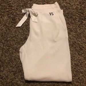 White Victoria’s Secret Jogger Sweatpants
